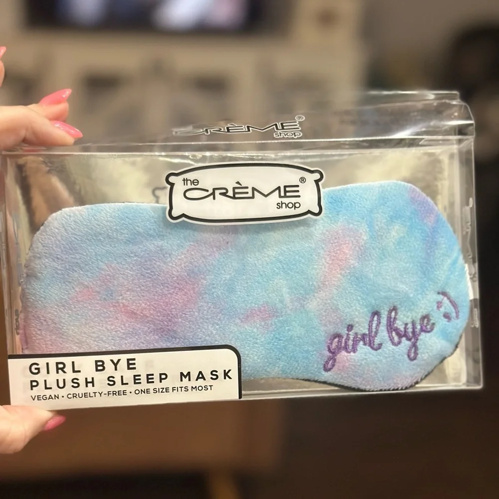 The Crème Shop – “Girl Bye” Plush Sleep Mask (NWT)